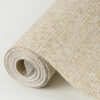 Maia Gold Faux Linen Wallpaper - Image 4