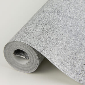 Nysa Silver High Gloss Wallpaper