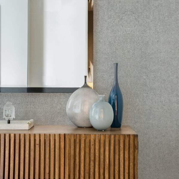 Nysa Silver High Gloss Wallpaper - Image 3