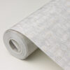 Zeke Silver Imitation Fabric Wallpaper - Image 4