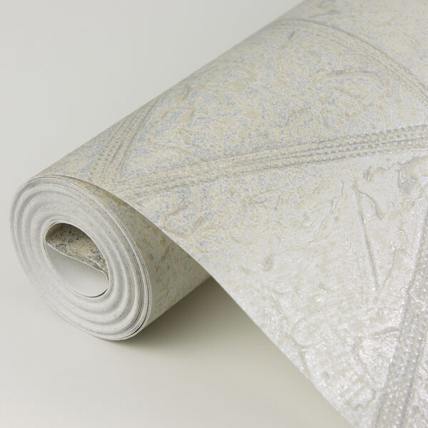 Mayari Platinum Tiled Wallpaper - Image 4