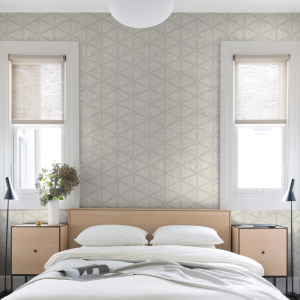 Mayari Platinum Tiled Wallpaper - Image 3