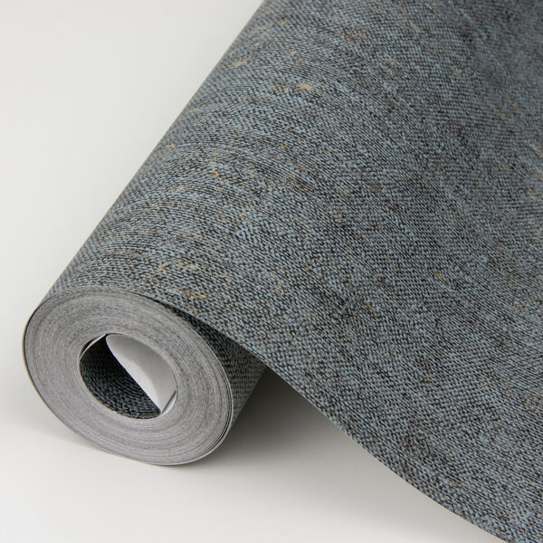Reuss Slate Faux Fabric Wallpaper - Image 4