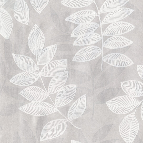 0053012 chimera silver flocked leaf wallpaper