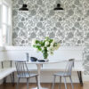 Ada Black Floral Wallpaper - Image 2