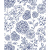 Ada Blue Floral Wallpaper