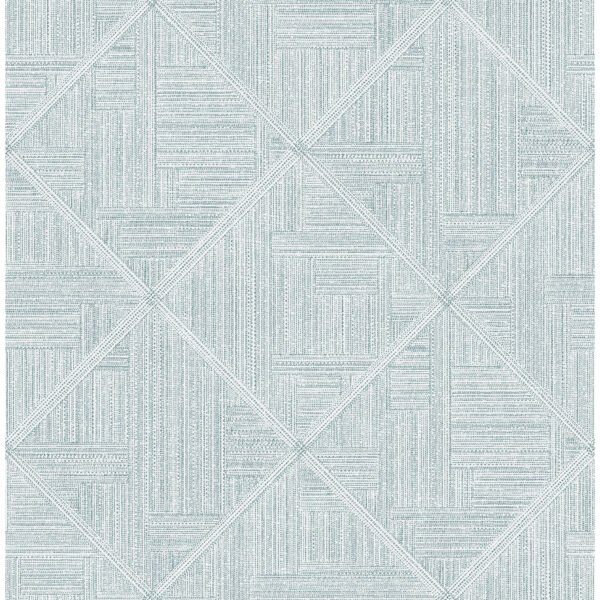 Cade Teal Geometric Wallpaper