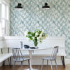 Demi Teal Distressed Wallpaper - Image 2