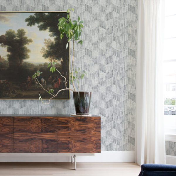 Demi Grey Distressed Wallpaper - Image 2