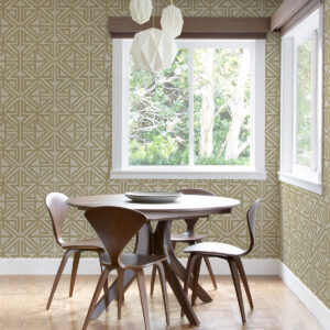 Kachel Gold Geometric Wallpaper