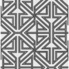 Kachel Black Geometric Wallpaper