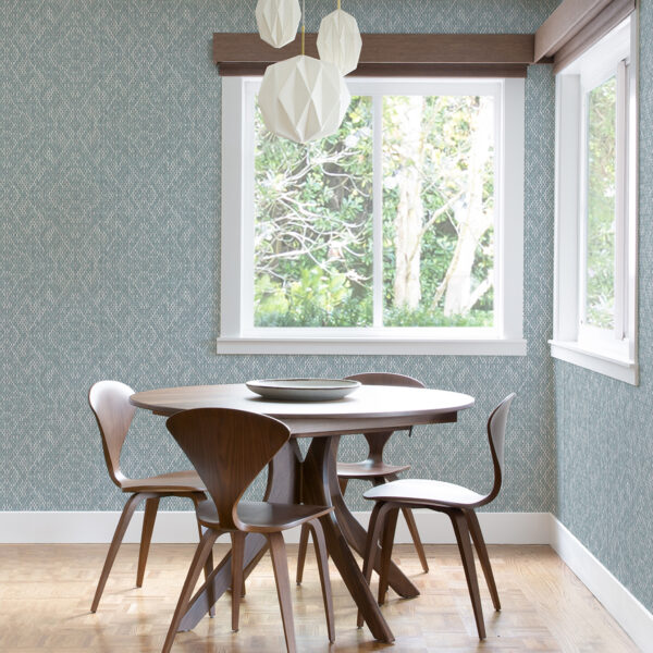 Felix Sky Blue Geometric Wallpaper - Image 2