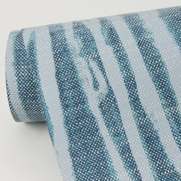 Nazar Indigo Stripe Wallpaper - Image 3