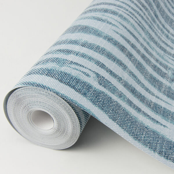 Nazar Indigo Stripe Wallpaper - Image 4