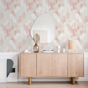 Mahi Blush Abstract Wallpaper