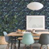 Sorrel Navy Botanical Wallpaper - Image 2