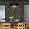 Sorrel Black Botanical Wallpaper - Image 2
