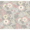 0058554 voysey pink floral wallpaper