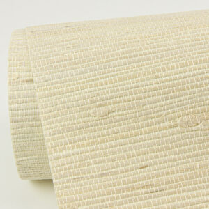 Battan Cream Jute Grasscloth Wallpaper