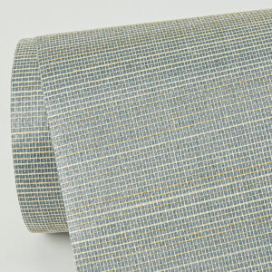 Mai Aqua Abaca Grasscloth Wallpaper