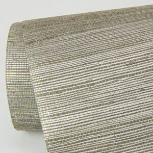 Caihon Silver Sisal Grasscloth Wallpaper
