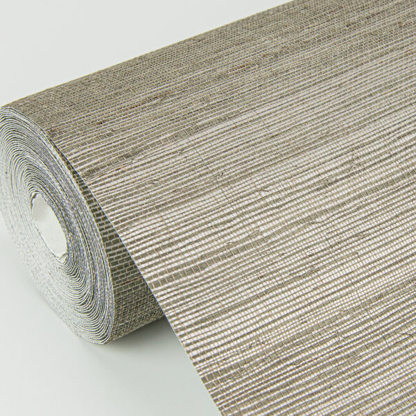 0058954 caihon silver sisal grasscloth wallpaper