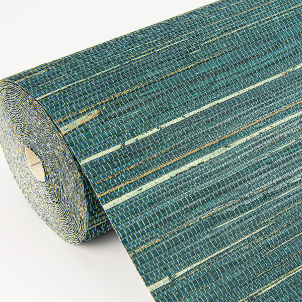 0058994 kira teal hemp grasscloth wallpaper