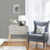 Kira Periwinkle Hemp Grasscloth Wallpaper - Image 2