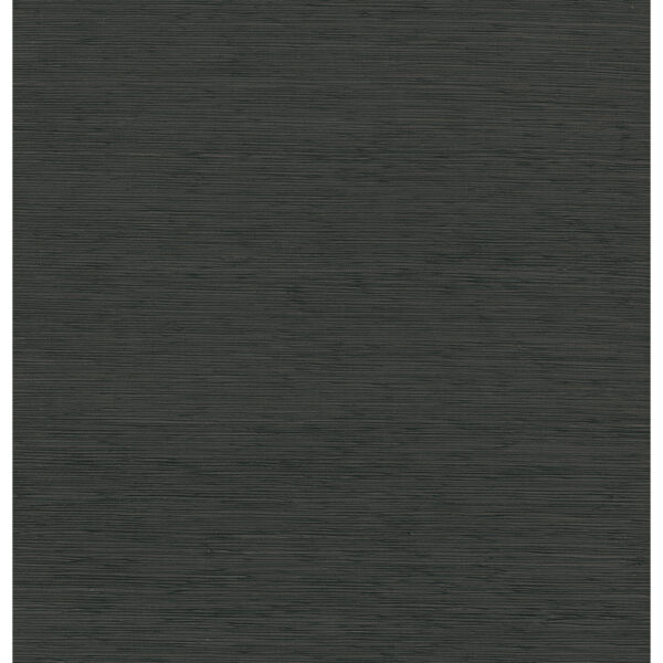 Kira Charcoal Hemp Grasscloth Wallpaper