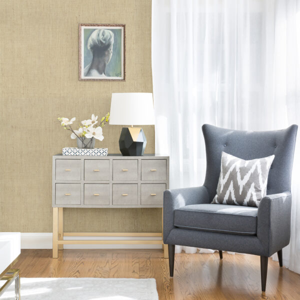 Yanyu Wheat Paper Weave Grasscloth Wallpaper - Image 2