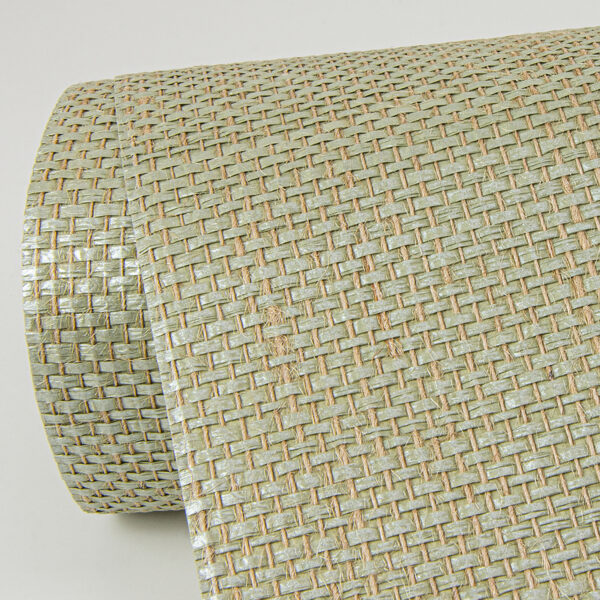 Yanyu Sage Paper Weave Grasscloth Wallpaper - Image 3