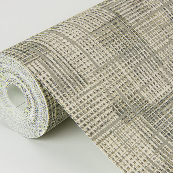 Ting Light Grey Lattice Wallpaper - Image 4