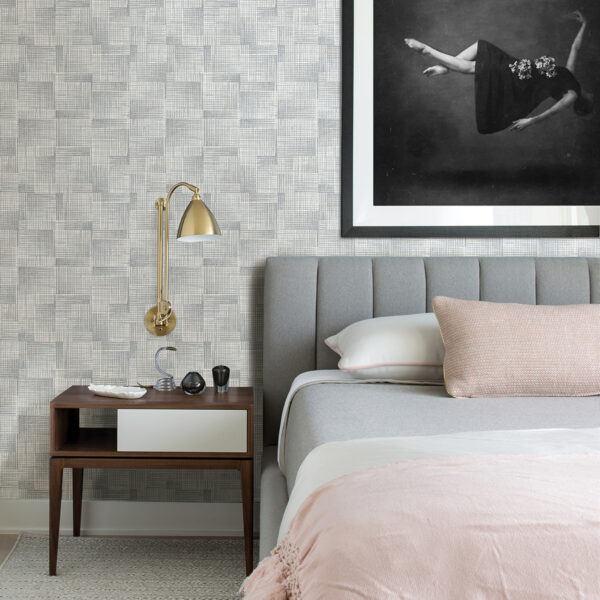 Ting Light Blue Lattice Wallpaper - Image 2