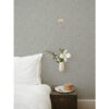 Wilma Grey Floral Block Print Wallpaper - Image 2