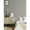 Wilma Grey Floral Block Print Wallpaper - Image 3