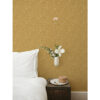 Wilma Yellow Floral Block Print Wallpaper - Image 3