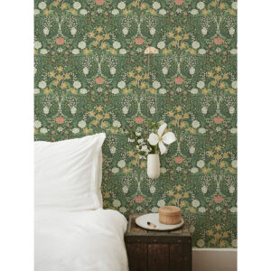 Froso Green Garden Damask Wallpaper