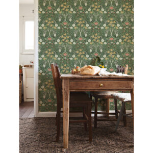 Froso Green Garden Damask Wallpaper