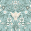 Ostanskar Turquoise Retro Floral Wallpaper