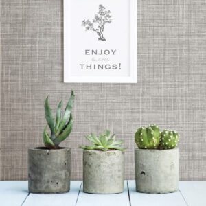 Tuckernuck Grey Linen Wallpaper