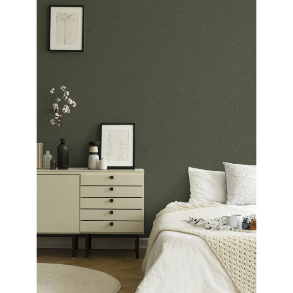 Anna Dark Green Fern Trail Wallpaper - Image 3