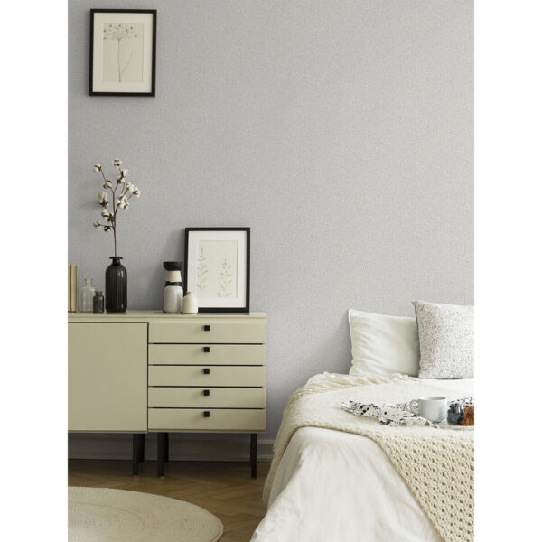 Anna Light Grey Fern Trail Wallpaper - Image 3