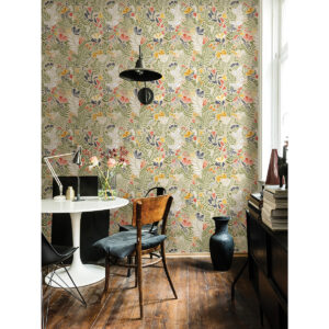 Brittsommar Green Woodland Floral Wallpaper