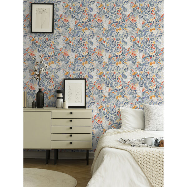 Brittsommar Light Blue Woodland Floral Wallpaper - Image 3