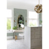 Maris Silver Flock Damask Wallpaper - Image 2