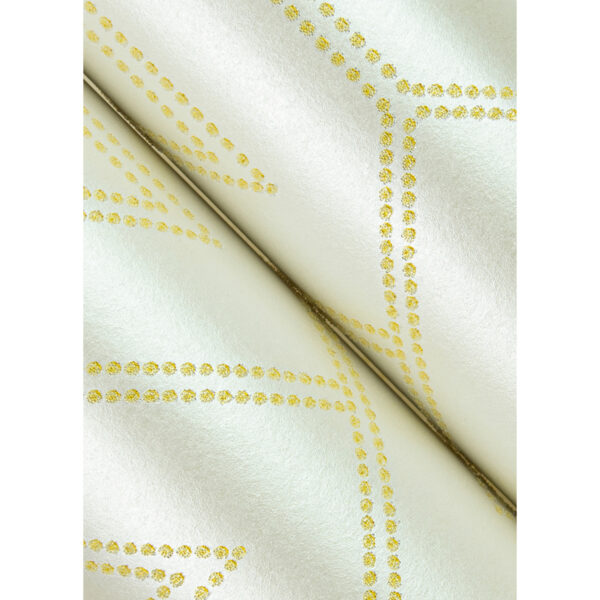 Voltaire Gold Beaded Geometric Wallpaper - Image 3