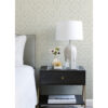 Voltaire Grey Beaded Geometric Wallpaper - Image 4
