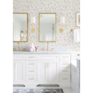 Dwell Pink Brushstrokes Wallpaper