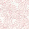 Finnley Pink Inked Fern Wallpaper