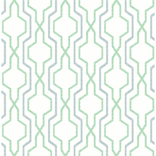 Rion Green Trellis Wallpaper